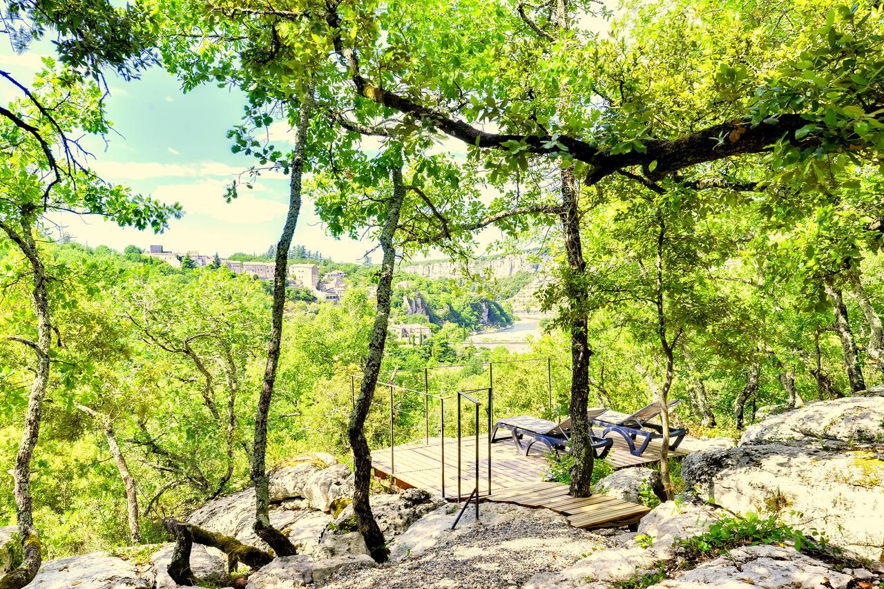 Cabanes Lodges Le Serviere Balazuc Exterior foto