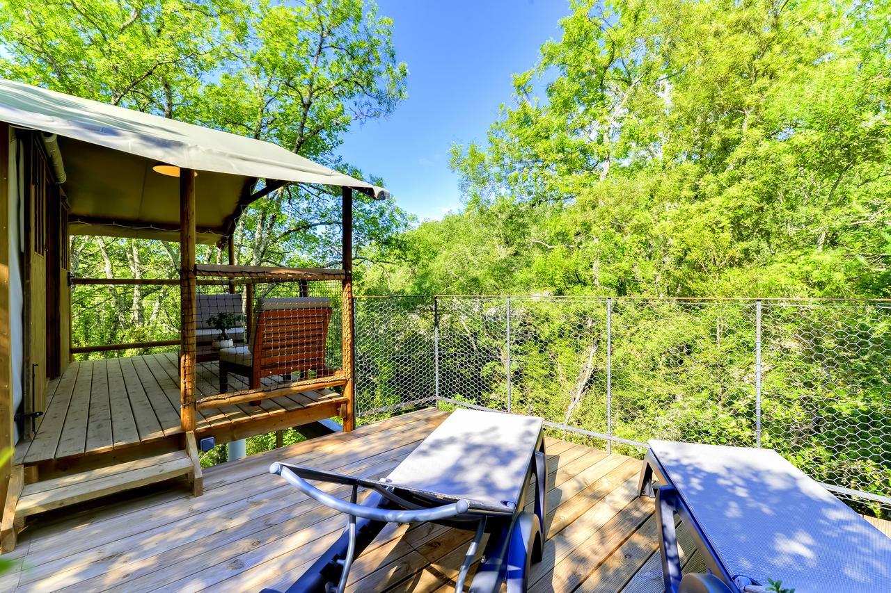Cabanes Lodges Le Serviere Balazuc Exterior foto