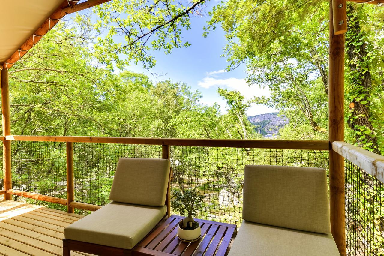 Cabanes Lodges Le Serviere Balazuc Exterior foto